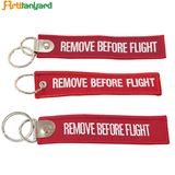 Customized Promotional Colorful Embroidery Key Chain