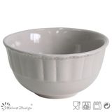 Shiny Light Grey Ceramic Bowl