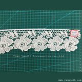 White Embroidery Lace Garment Accessories Water Soluble Cotton Fabric Textile