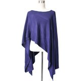 Lady Fashion Acrylic Knitted Shawl Poncho (YKY4108-2)