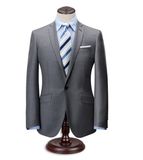 Custom Full Canvas Men's 100% Wool Suit