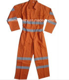 Safety Coverall with High Visible Reflective Tape 037