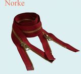 Metal Zipper with Double Sliders for Fashion Coats and Jackets