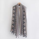 Fashion Tree Printed Cotton Viscose Printed Lady Scarf (YKY1153)