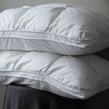 Cotton Cover Duck Down and Feather Three Layers Gusset Pillow