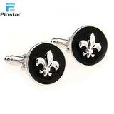 Factory Custom Making High Quality Metal Flower Cufflink