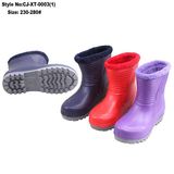 One Injection EVA Rain Boot, Snow Winter Boot with Warm Linning Fur