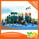 Train Style Open-Air Play Equipment Slide for Children