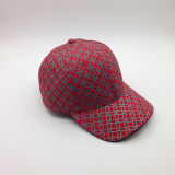 Topshow Polyester Cheap Red Baseball Hat with Sandwich Visor for Promotion