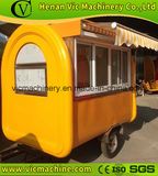 VL888-G glass window mobile food cart with awning