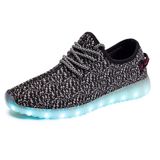 Fashion Unisex Hot Selling Yeezy Boost 350 Flykint LED Light Sport Shoes