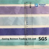 Wholesale 100%Polyester Yarn Dyed Irregular Striped Organza Fabric