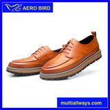 British Vintage Business Block PU Leather Man Shoes