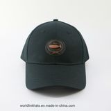 New Design Suede Puff Baseball Cap with Gold 3D Enbroidery