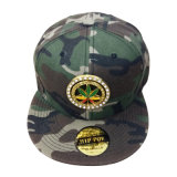 Custom Camouflage Snapback Baseball Cap with Metal Badge Gjfp17185