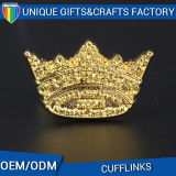 Factory Promotion Fashion Modern Custom Souvenir Golden Crown Cufflink