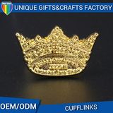 Factory Promotion Fashion Modern Custom Souvenir Golden Crown Cufflink