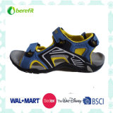 Blue, Yellow and Black PU Upper, TPR Sole, Sporty Sandals