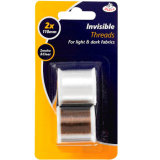 2PCS Invisible Sewing Threads for Light and Dark Fabric