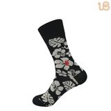 Men's Fashion Embroider Cotton Dress Sock