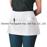 Fashion Custom Printed White 100% Cotton Waist Kitchen Apron