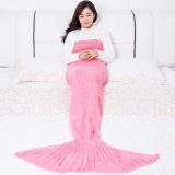 Cheap Soft Crochet Mermaid Tail Blanket