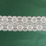 Lovely Flower Design Trimming Lace with Wavy Adornment