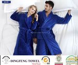 New Fashion Lover's Solid Color Coral Fleece Bathrobe Df-8852