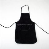 Printed Black Long Apron