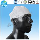 Disposable Nonwoven White Peak Cap
