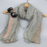 Women Boho Scarf, Printing Shawl, Fashion Accessory, Fashion Polyester Scarf