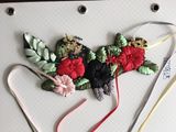 Flower Handmade Embroidery Braid Tape Patch