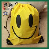 Logo Printed Advertising Travel Drawstring Backpack for Student
