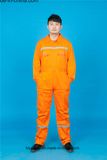 65% Polyester 35%Cotton Long Sleeve Safety with Reflective Coverall (BLY1017)