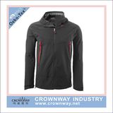 Mens Black Outdoor Winter Softshell Jacket with Waterproof Lamination