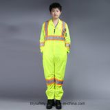 Poly Hi-Viz Reflective Long Sleeve Safety Workwear with Reflective Tape