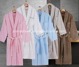 Wholesale 100% Cotton Bathrobes Terry Cotton Lovers Bathrobe