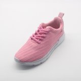 Upper Knitted Fabric Cement Outsole Sneaker Sport Shoes for Women
