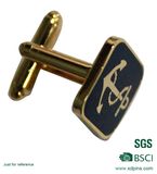 Metal Gold Plating Hard Enamel Men's Cufflinks for Gift (hds-1)