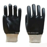 PVC Cotton Coated Work Glove with Knit Wrist
