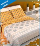Luxury Polyester Bedding Bed Sheet with Pillowcase