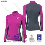 Long Sleeve Swimwear Upf 50+ Sun Protective Rashguard for Women