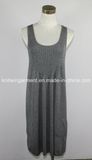 Fashion European Ladies Dress with Cable Knitting in Sleeveless (L15-061)