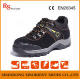 Chemical Resistant Black Leather Sport Safety Shoes RS574