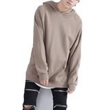 China Factory Streetwear Slits Pullover Raglan Sleeve Long Hoodies