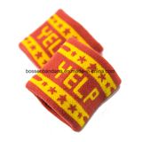 Factory OEM Produce Custom Design Jacquard Cotton Acrylic Basketball Sports Wrist Sweatband