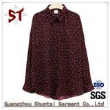 2018 New Women Comfortable Wave Pattern Polo Shirt