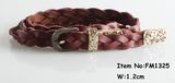 Fashion Ladies Grain Leather Braided Belts (FM1325)