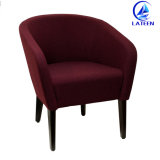 Comfortable Cushion with High Quality Sofa Metal Imitated Wooden Chair