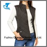 Women's Stand Collar Lightweight Quilted Zip Vest